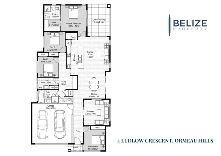 Floorplan of Homely house listing, 4 Ludlow Crescent, Ormeau Hills QLD 4208