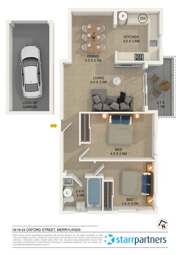 Floorplan of Homely unit listing, 19/18-24 Oxford Street, Merrylands NSW 2160