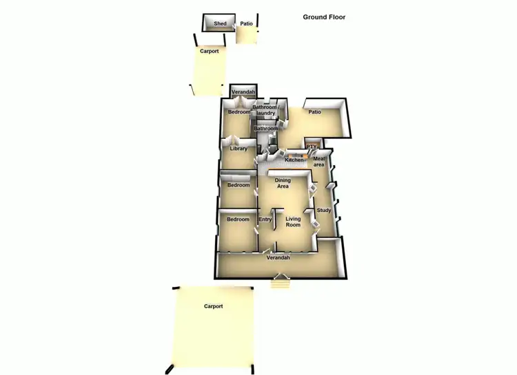 Floorplan of Homely house listing, 3 Russell Street, Caboolture QLD 4510