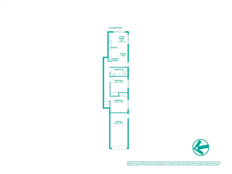 Floorplan of Homely semi-detached listing, 2/20 Niles Court, Bahrs Scrub QLD 4207