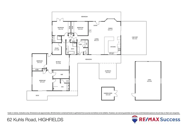 Floorplan of Homely rural property listing, 62 Kuhls Road, Highfields QLD 4352