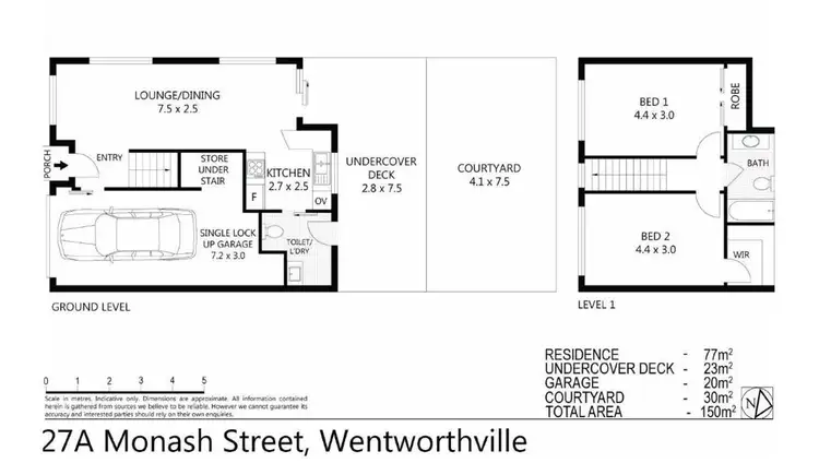 Floorplan of Homely house listing, 27a Monash Street, Wentworthville NSW 2145