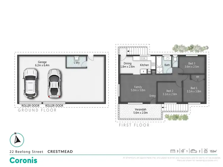 Floorplan of Homely house listing, 22 Beelong Street, Crestmead QLD 4132