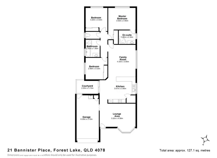 Floorplan of Homely house listing, 21 Bannister Pl, Forest Lake QLD 4078