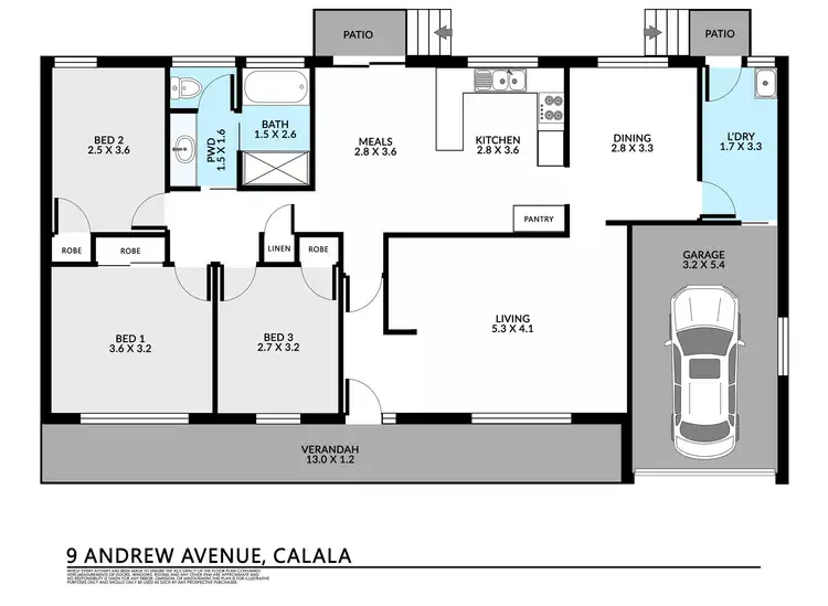Floorplan of Homely house listing, 9 Andrew Ave, Tamworth NSW 2340