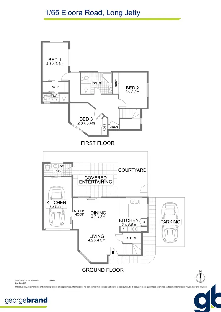 Floorplan of Homely townhouse listing, 1/65 Eloora Road, Long Jetty NSW 2261
