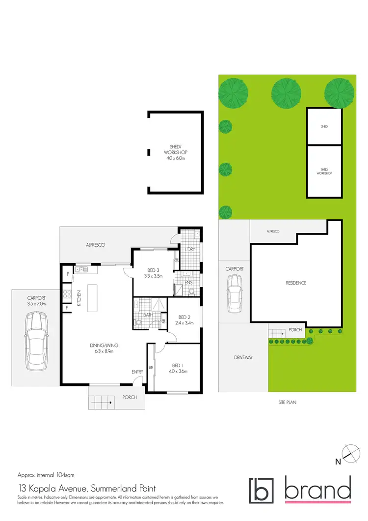 Floorplan of Homely house listing, 13 Kapala Avenue, Summerland Point NSW 2259