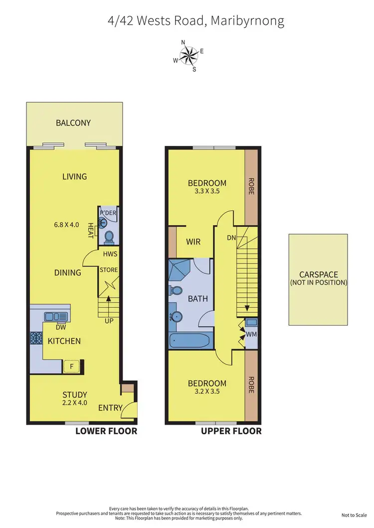 Floorplan of Homely apartment listing, 4/42 Wests Road, Maribyrnong VIC 3032