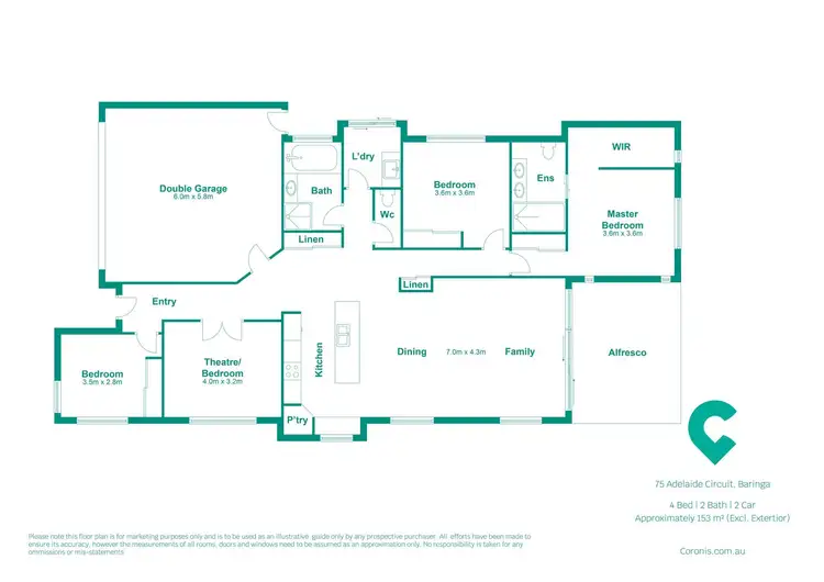 Floorplan of Homely house listing, 75 Adelaide Circuit, Baringa QLD 4551