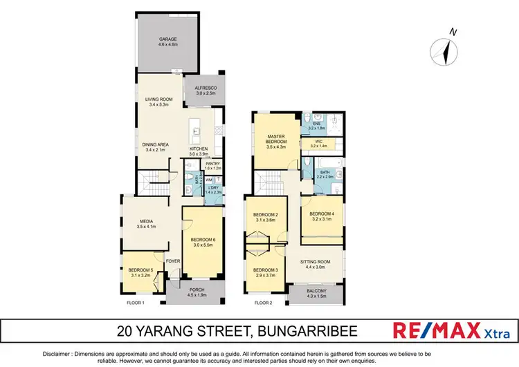 Floorplan of Homely house listing, 20 Yarang Street, Bungarribee NSW 2767