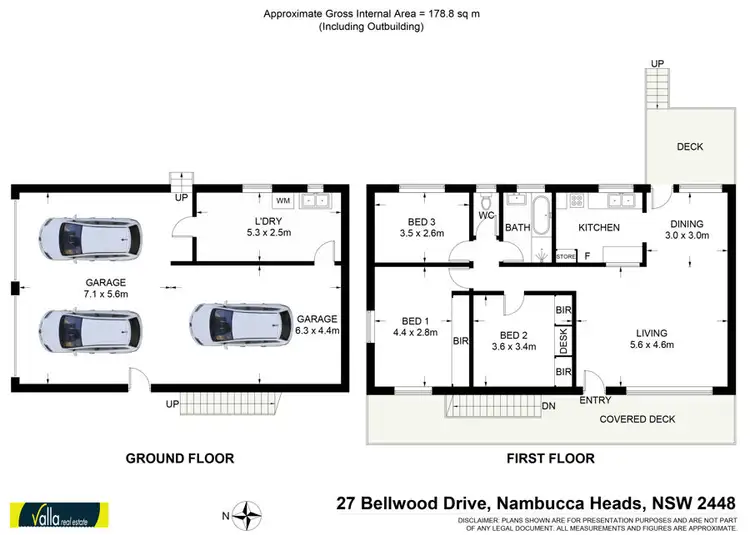 Floorplan of Homely house listing, 27 Bellwood Drive, Nambucca Heads NSW 2448