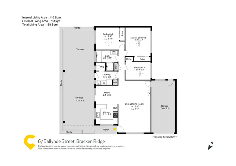 Floorplan of Homely house listing, 67 Ballynde Street, Bracken Ridge QLD 4017