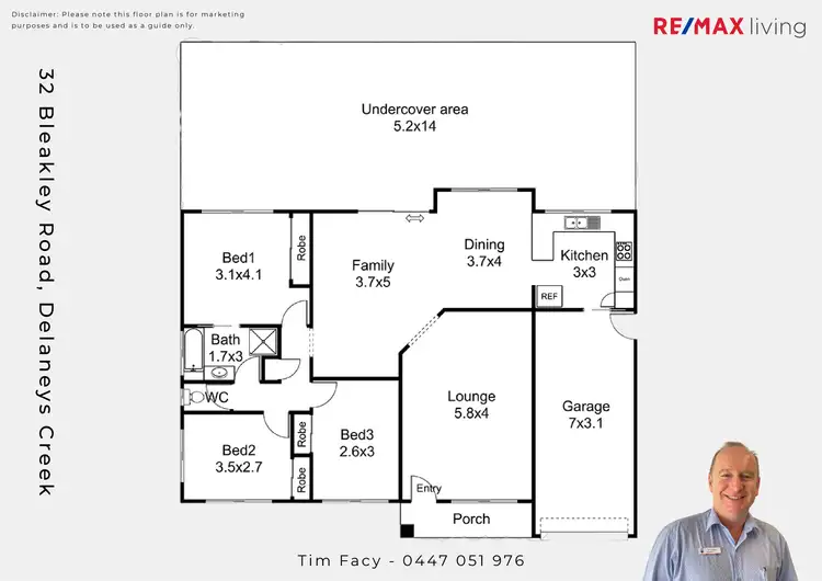 Floorplan of Homely house listing, 32 Bleakley Road, Delaneys Creek QLD 4514
