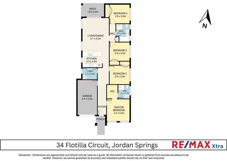 Floorplan of Homely house listing, 34 Flotilla Circuit, Jordan Springs NSW 2747