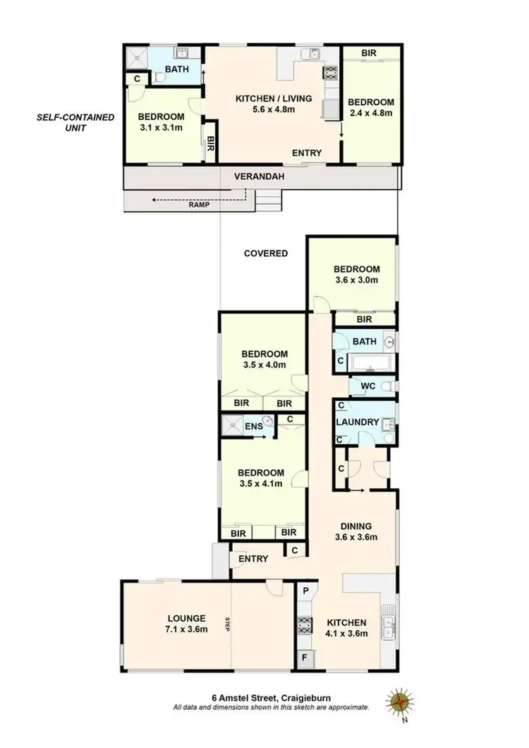 Floorplan of Homely house listing, 6 Amstel Street, Craigieburn VIC 3064