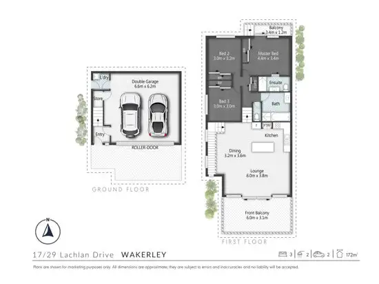 Floorplan of Homely townhouse listing, 17/29 Lachlan Drive, Wakerley QLD 4154