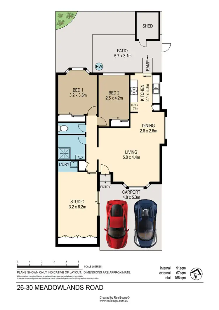 Floorplan of Homely villa listing, 26/30 Meadowlands Road, Carina QLD 4152