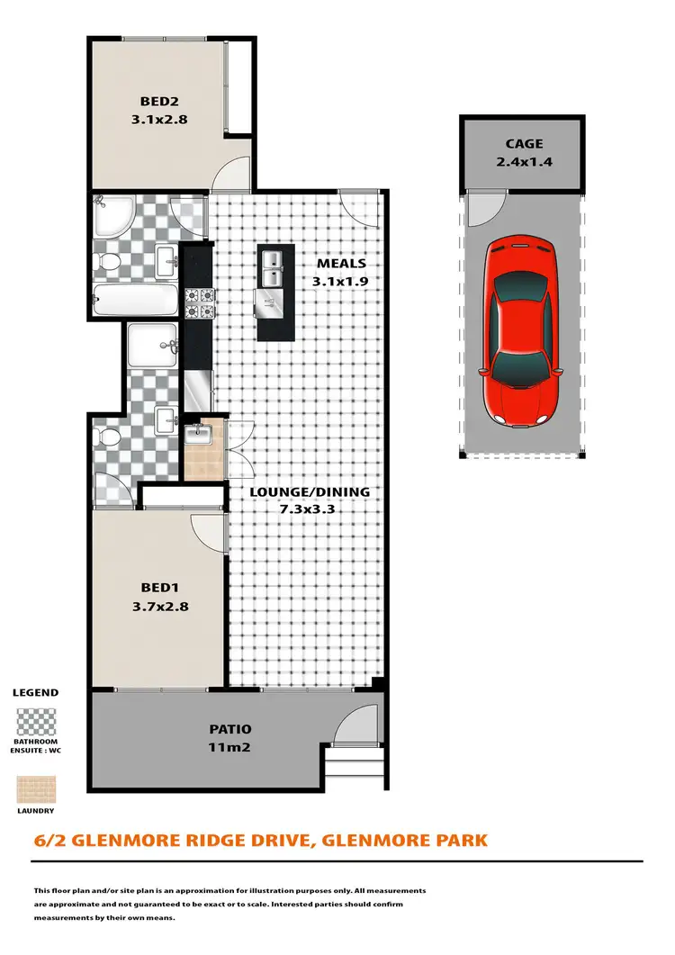 Floorplan of Homely unit listing, 6/2 Glenmore Ridge Drive, Glenmore Park NSW 2745
