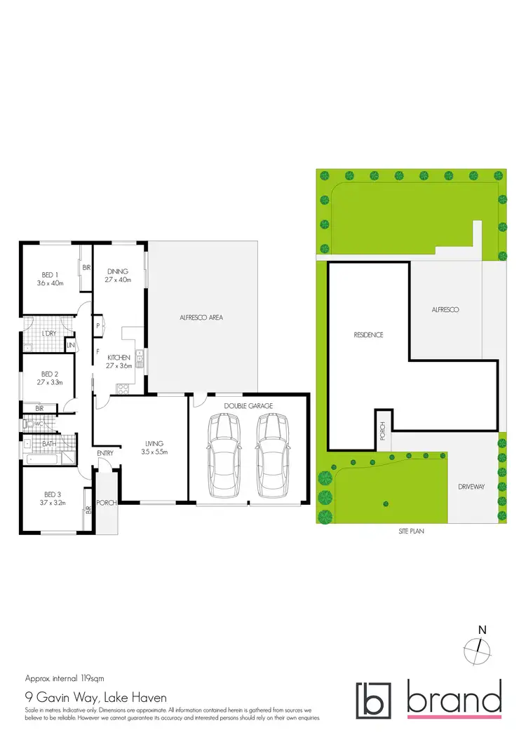 Floorplan of Homely house listing, 9 Gavin Way, Lake Haven NSW 2263
