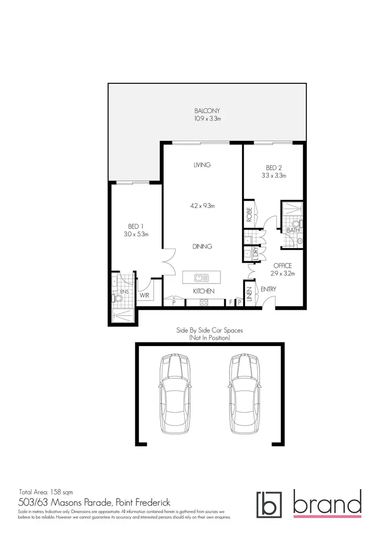 Floorplan of Homely apartment listing, 503/63 Masons Parade, Point Frederick NSW 2250