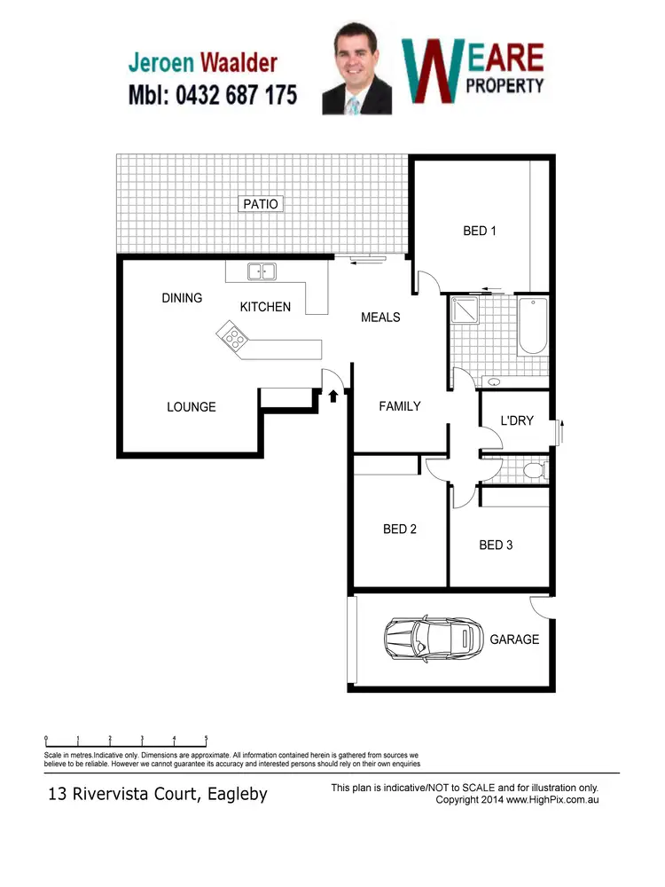 Floorplan of Homely house listing, 13 Rivervista court, Eagleby QLD 4207