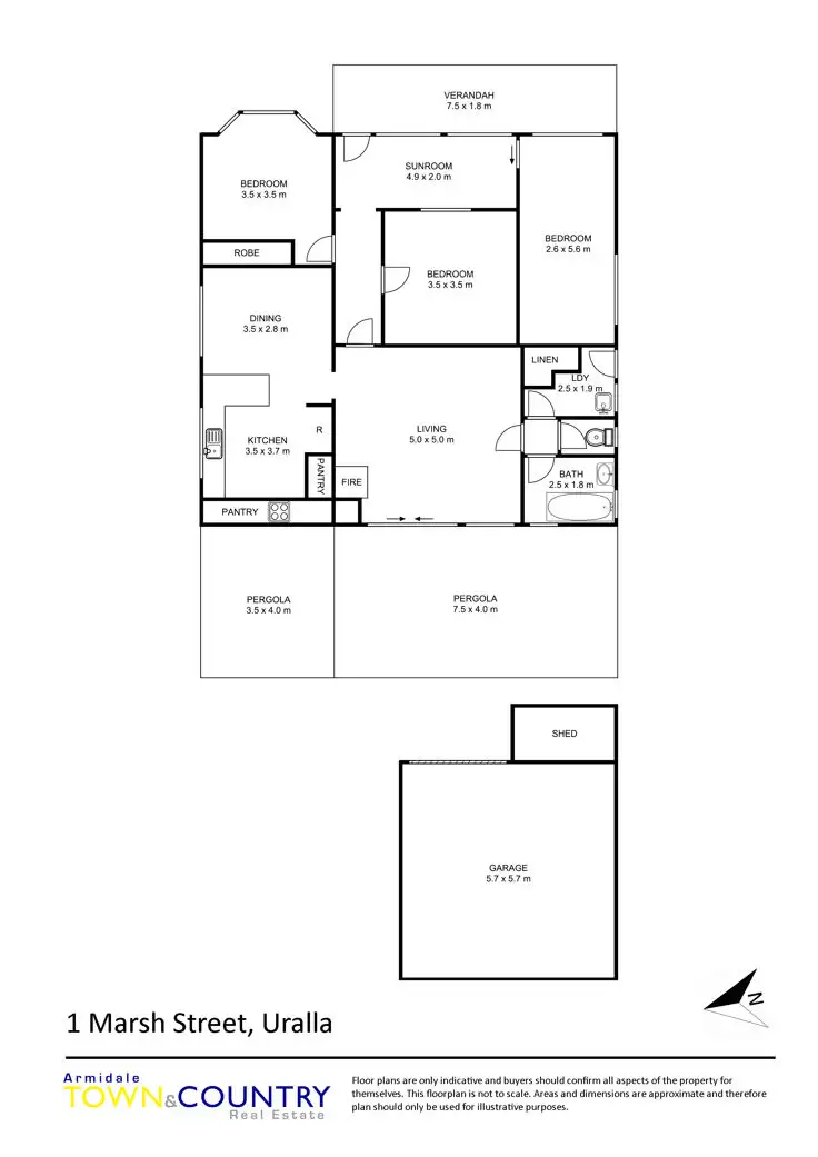Floorplan of Homely house listing, 1 Marsh Street, Uralla NSW 2358