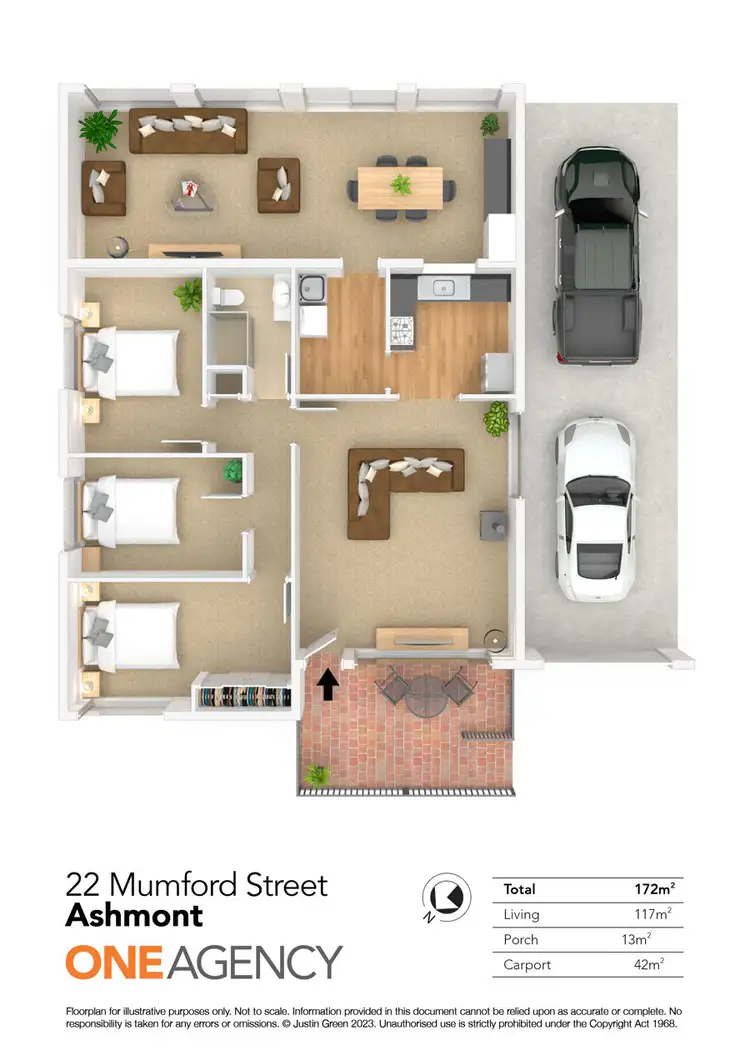Floorplan of Homely house listing, 22 MUMFORD STREET, Ashmont NSW 2650