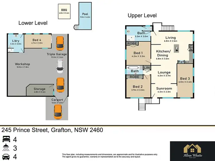 Floorplan of Homely house listing, 245 Prince Street, Grafton NSW 2460