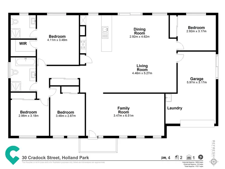 Floorplan of Homely house listing, 30 Cradock Street, Holland Park QLD 4121