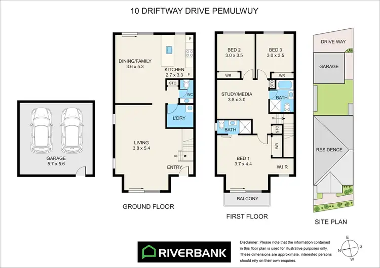 Floorplan of Homely house listing, 10 Driftway Drive, Pemulwuy NSW 2145