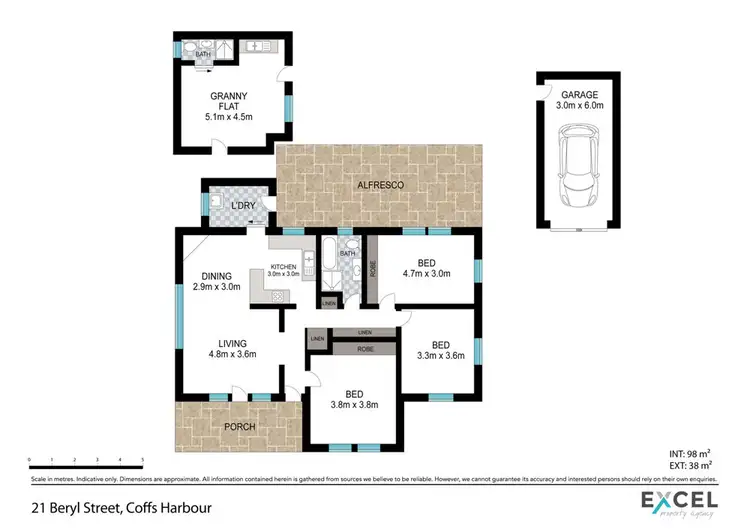 Floorplan of Homely house listing, 21 Beryl Street, Coffs Harbour NSW 2450