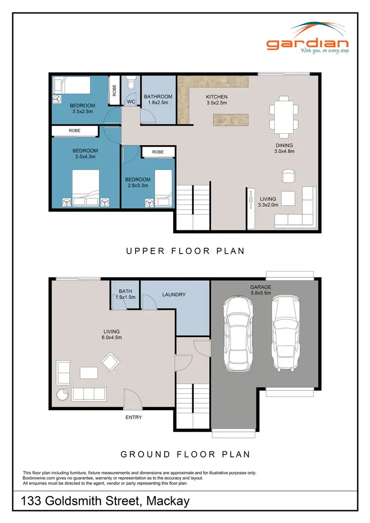 Floorplan of Homely house listing, 133 Goldsmith Street, East Mackay QLD 4740