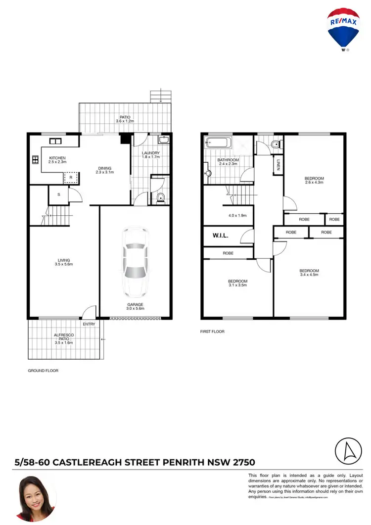 Floorplan of Homely townhouse listing, 5/58-60 CASTLEREAGH STREET, Penrith NSW 2750