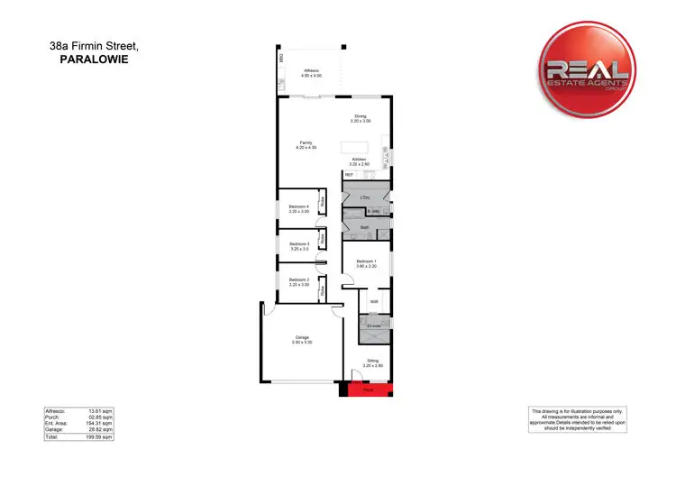 Floorplan of Homely house listing, 38A Firmin Street, Paralowie SA 5108