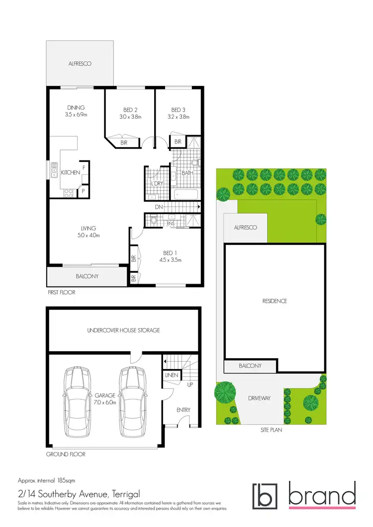 Floorplan of Homely semi-detached listing, 2/14 Sotherby Avenue, Terrigal NSW 2260