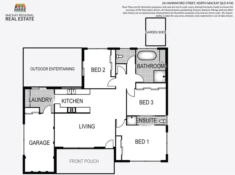 Floorplan of Homely house listing, 2A Hannaford Street, North Mackay QLD 4740