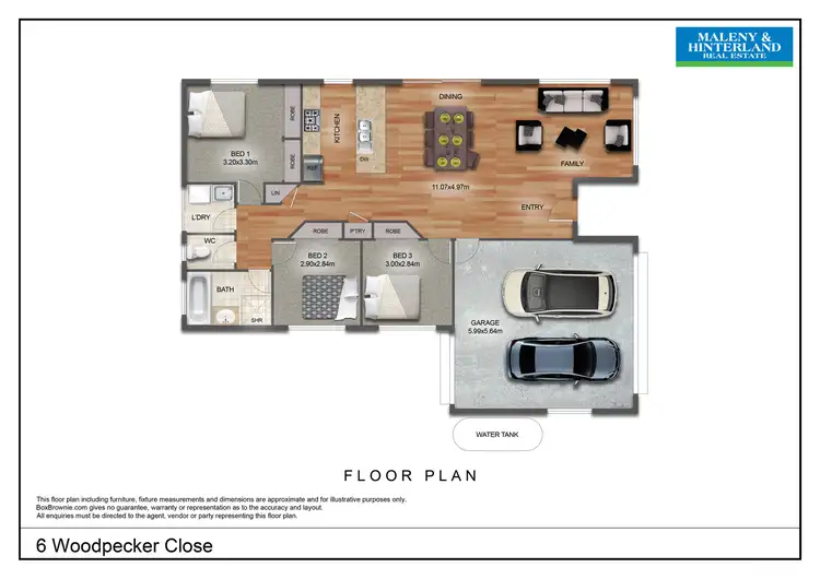 Floorplan of Homely house listing, 6 Woodpecker Close, Maleny QLD 4552