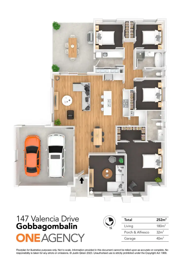 Floorplan of Homely house listing, 147 VALENCIA DRIVE, Gobbagombalin NSW 2650