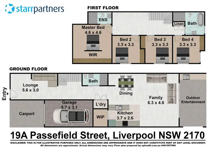 Floorplan of Homely house listing, 19A Passefield Street, Liverpool NSW 2170