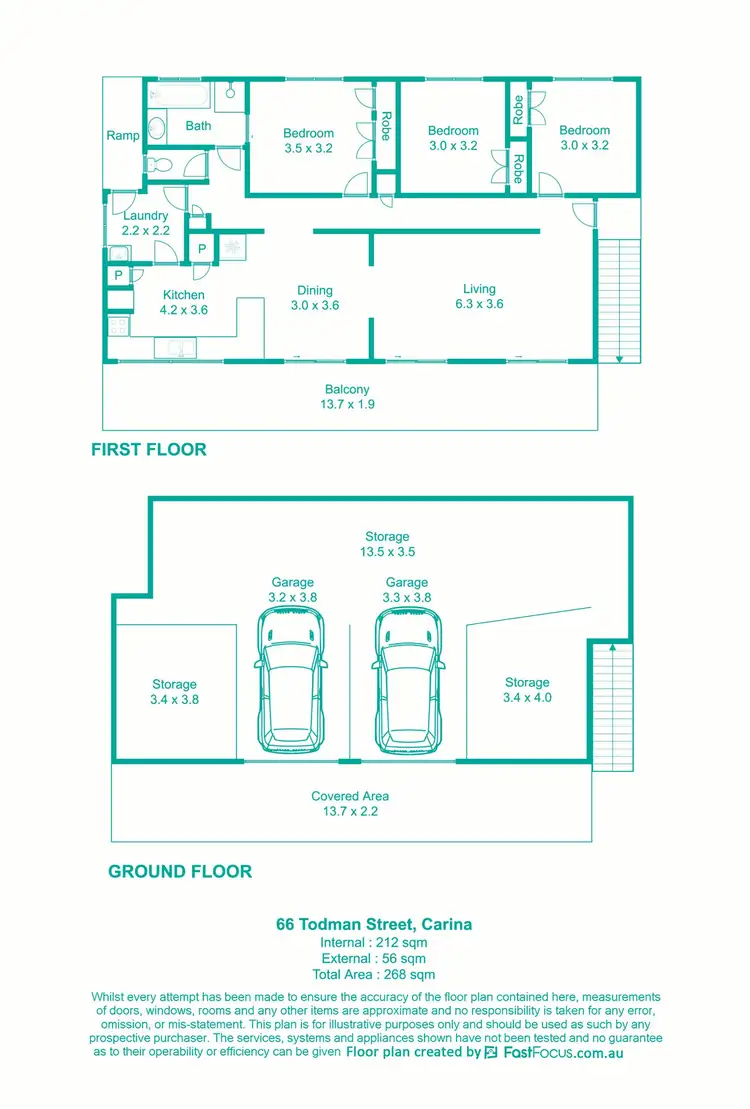 Floorplan of Homely house listing, 66 Todman Street, Carina QLD 4152