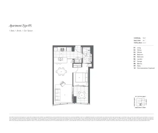 Floorplan of Homely apartment listing, 1605/15 Manning Street, South Brisbane QLD 4101