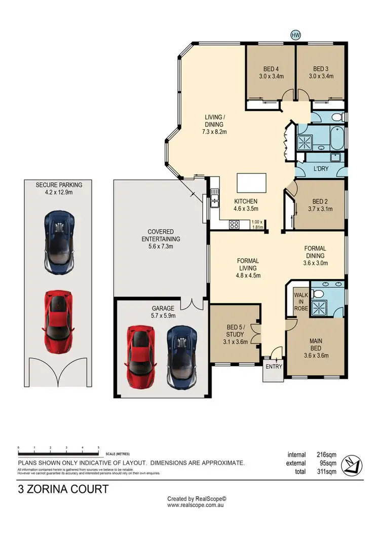 Floorplan of Homely house listing, 3 Zorina Court, Eatons Hill QLD 4037
