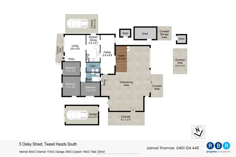 Floorplan of Homely house listing, 5 Oxley Street, Tweed Heads South NSW 2486