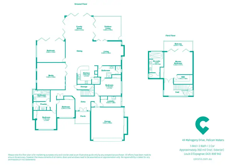 Floorplan of Homely house listing, 49 Mahogany Drive, Pelican Waters QLD 4551
