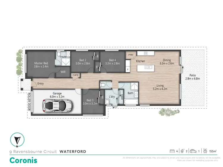Floorplan of Homely house listing, 9 Ravensbourne Circuit, Waterford QLD 4133