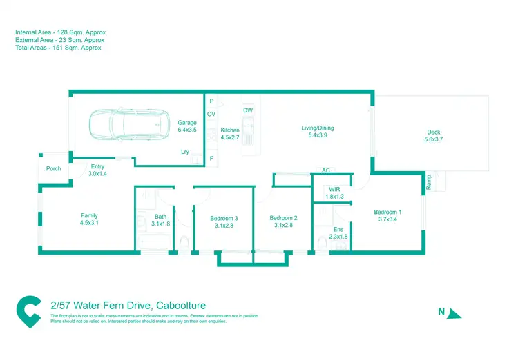 Floorplan of Homely house listing, 2/57 Water Fern Drive, Caboolture QLD 4510