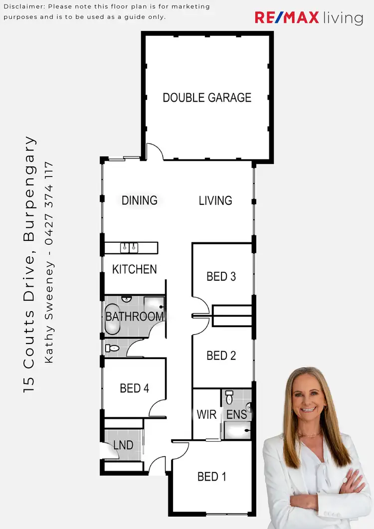 Floorplan of Homely house listing, 15 Coutts Drive, Burpengary QLD 4505