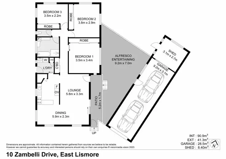 Floorplan of Homely house listing, 10 Zambelli, East Lismore NSW 2480
