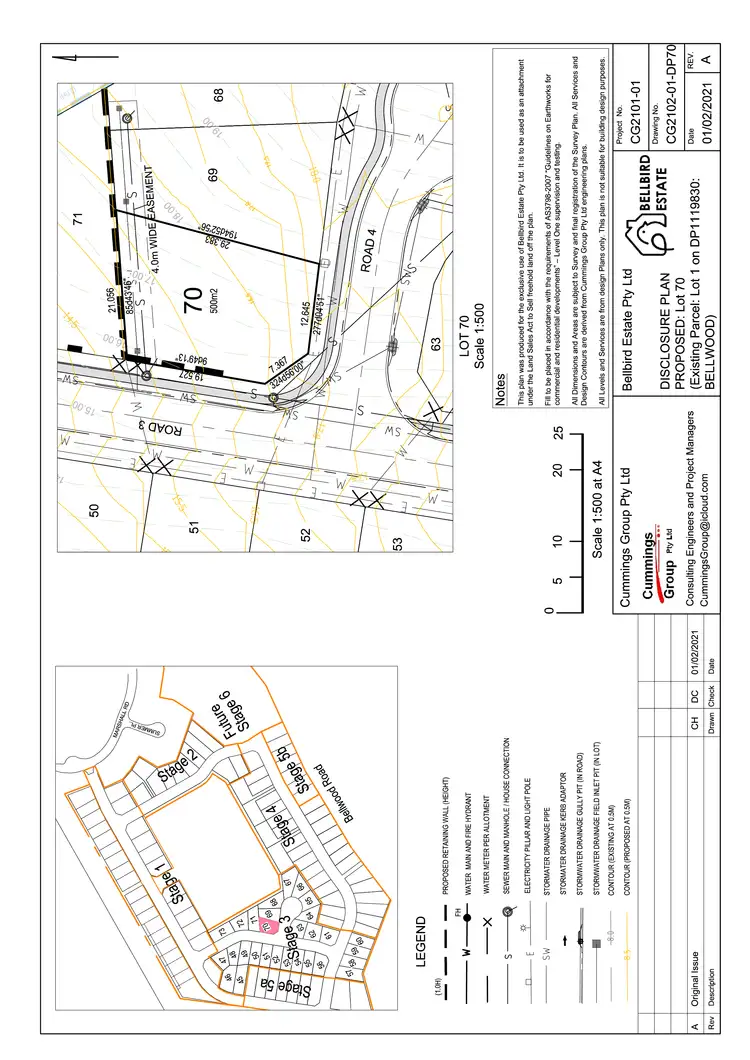 Floorplan of Homely land listing, Lot 70 Bellbird Estate, Nambucca Heads NSW 2448