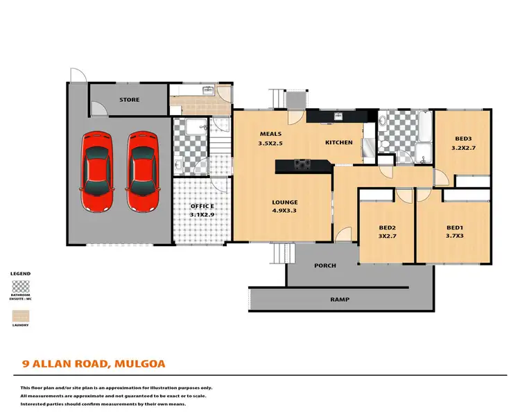 Floorplan of Homely house listing, 9 Allan Road, Mulgoa NSW 2745